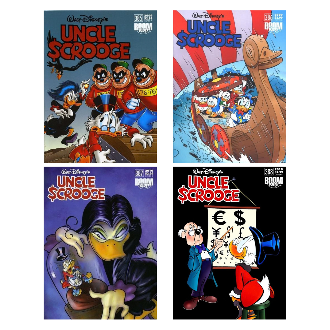 Uncle Scrooge #385, #386, #387, #388 - Comic Lot of 4