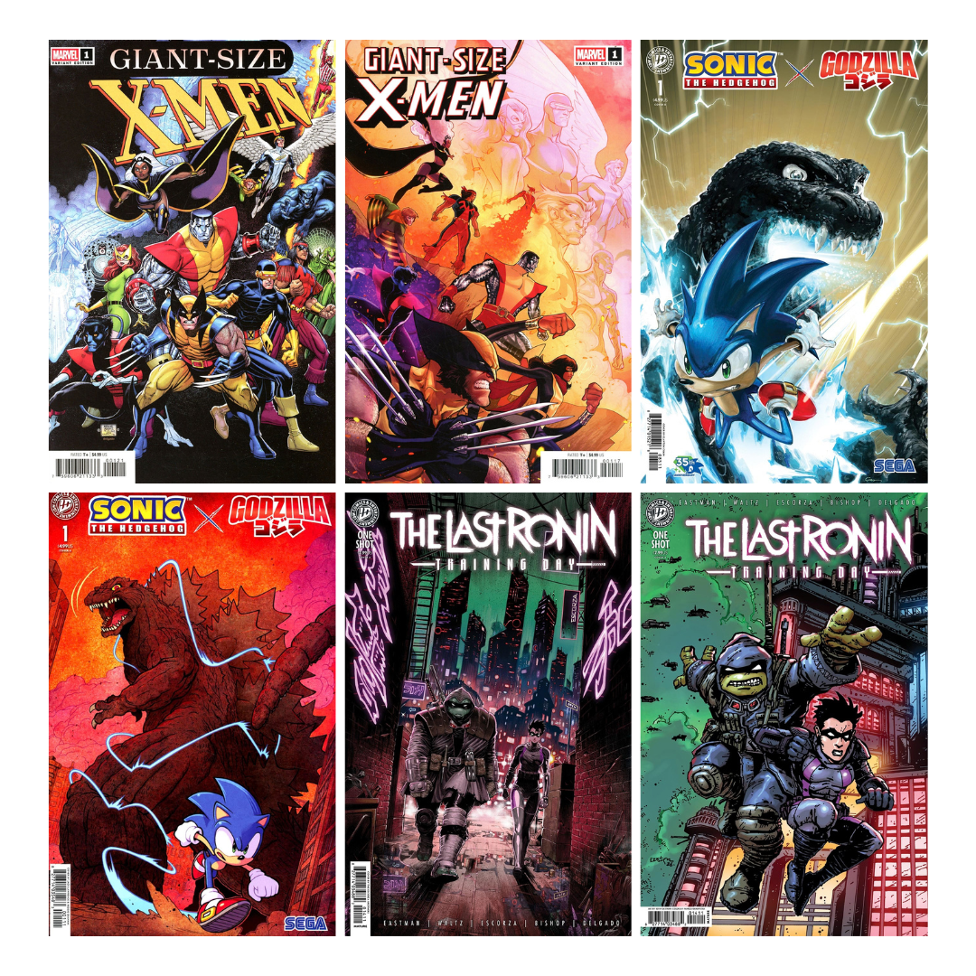 X-Men, Sonic x Godzilla, Last Ronin - Comic Lot of 6