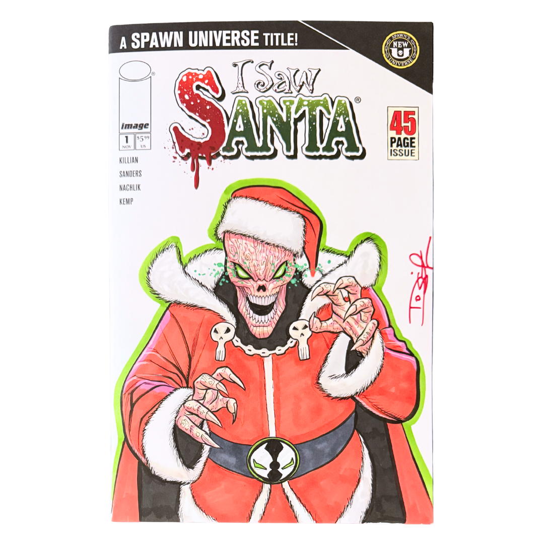 I Saw Santa A Spawn Universe Christmas Story #1 - Blank - Original Full Sketch by Dietrich Smith