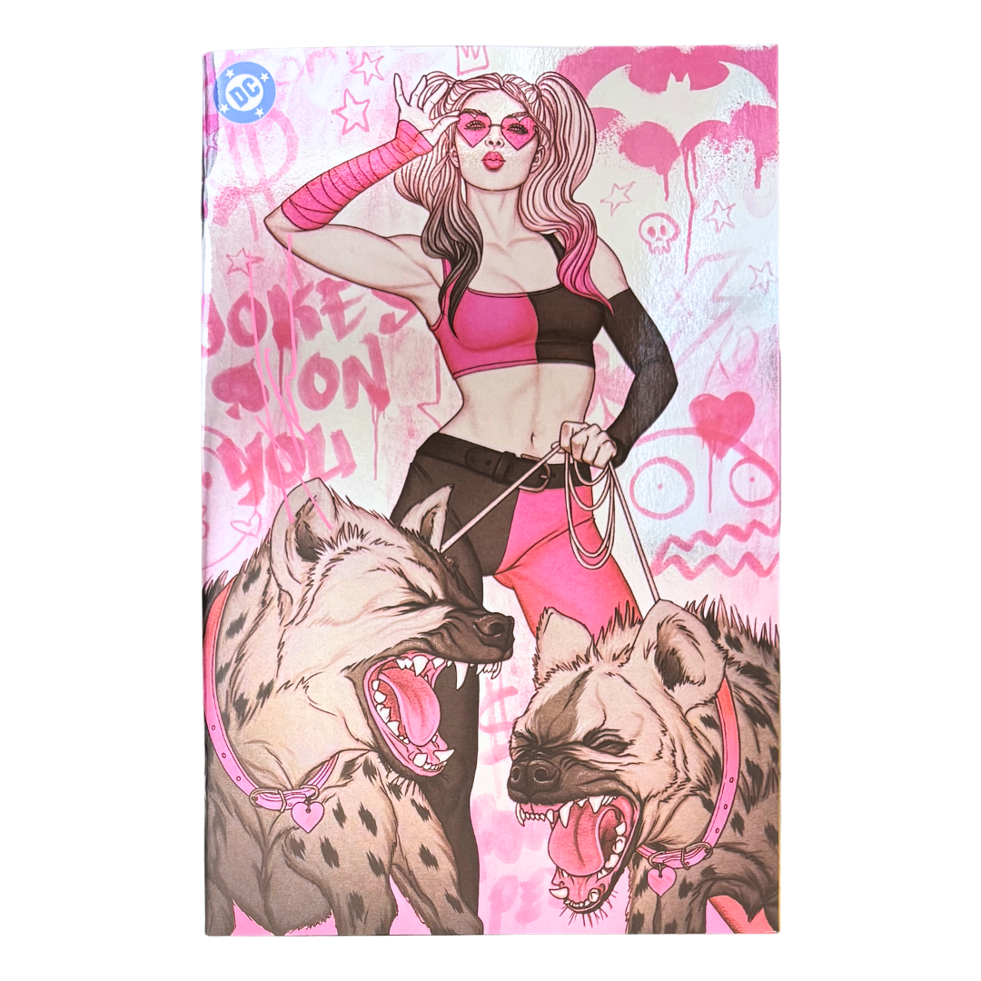 Harley Quinn #51 - Heroes Con Foil - Signed by Jenny Frison in Pink