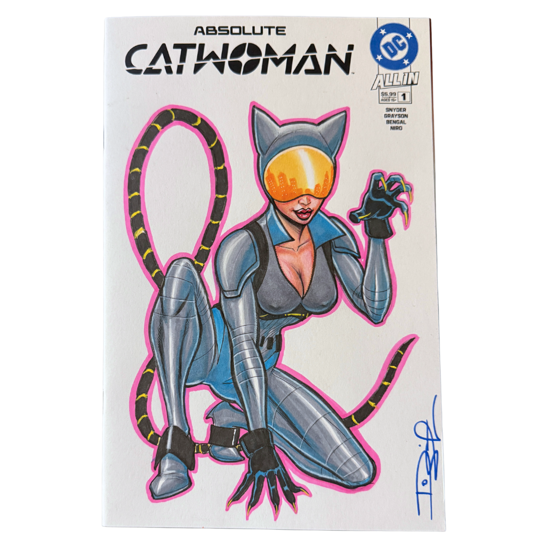 Absolute Catwoman #1 - Blank Variant - Full Color Sketch by Dietrich Smith