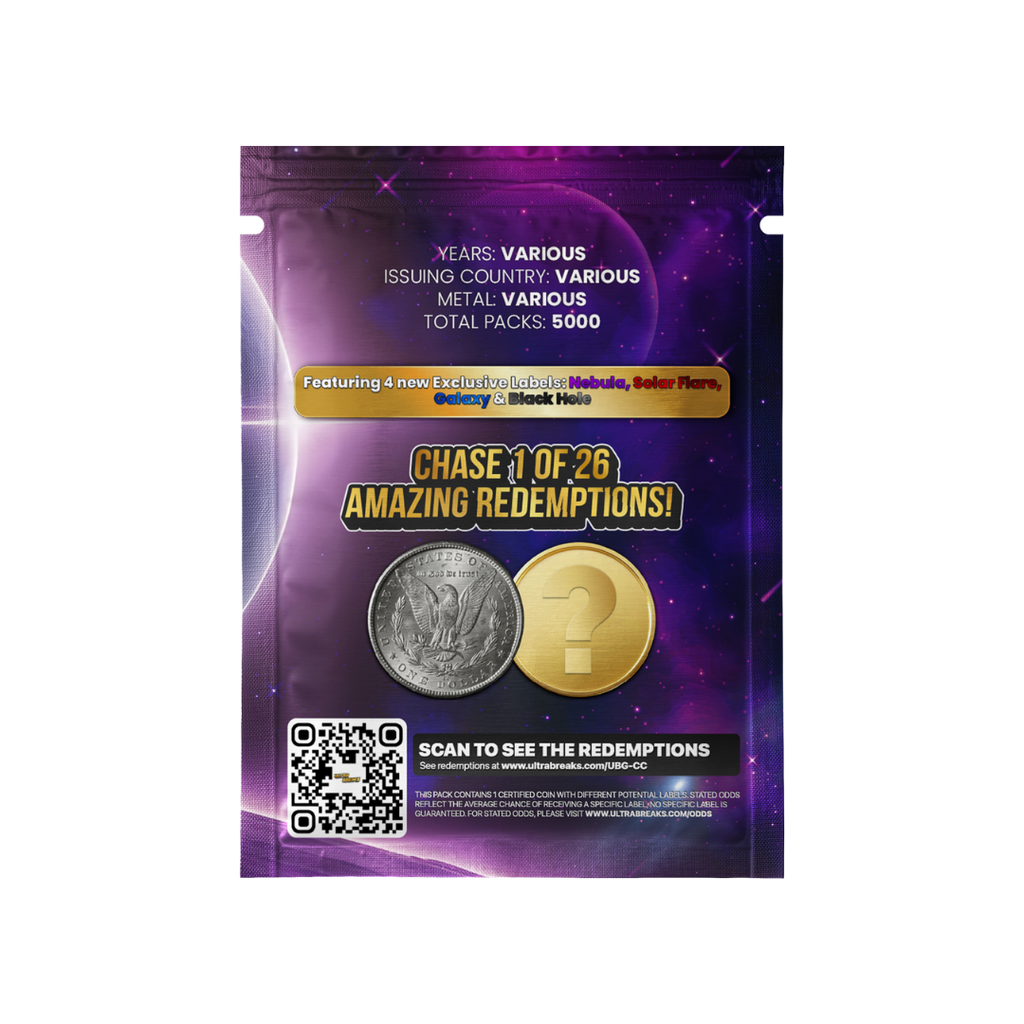 Ultrabreaks GO! Cosmic Chase Graded Coin Mystery Pack