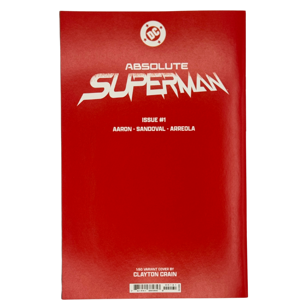 Absolute Superman #1 – NM – Clayton Crain Virgin Variant – 1:50 Incentive (DC, 2024)