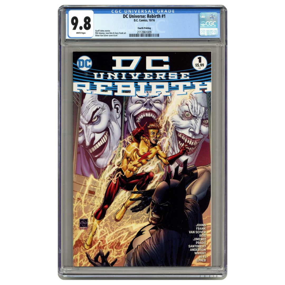 DC Universe: Rebirth #1 – Ethan Van Sciver 4th Printing – CGC 9.8 – 2016 (DC Comics)