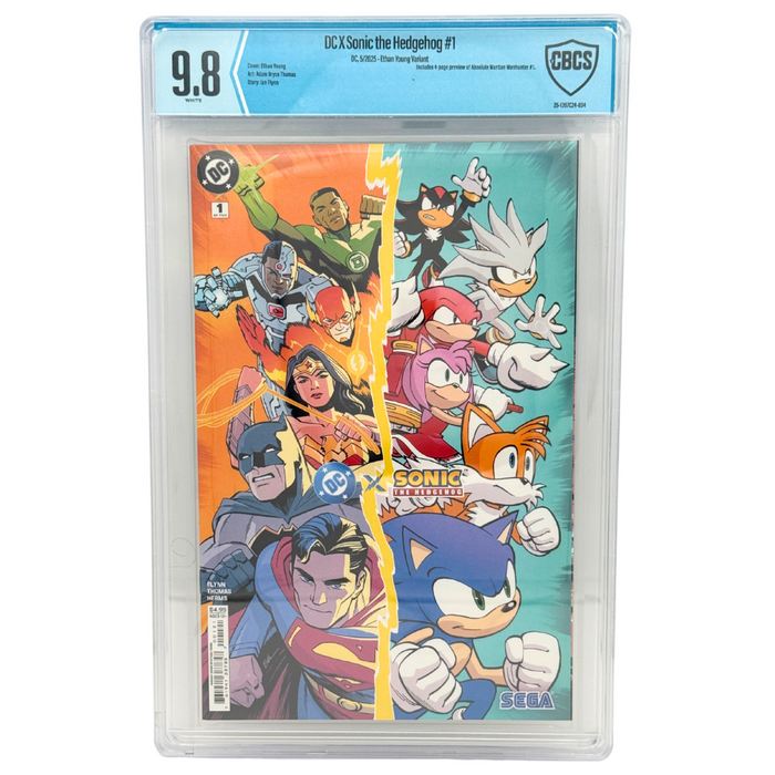 DC X Sonic the Hedgehog #1 – Ethan Young Variant – CBCS 9.8 (2025, DC Comics)