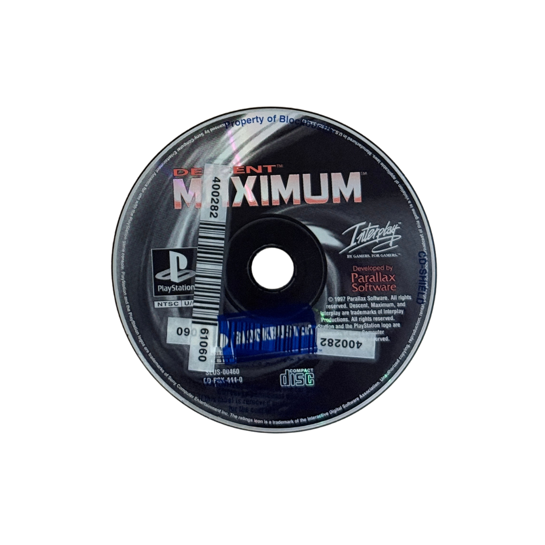 Descent Maximum – PS1 – Disc Only – Blockbuster Sticker – NTSC (US/Canada)