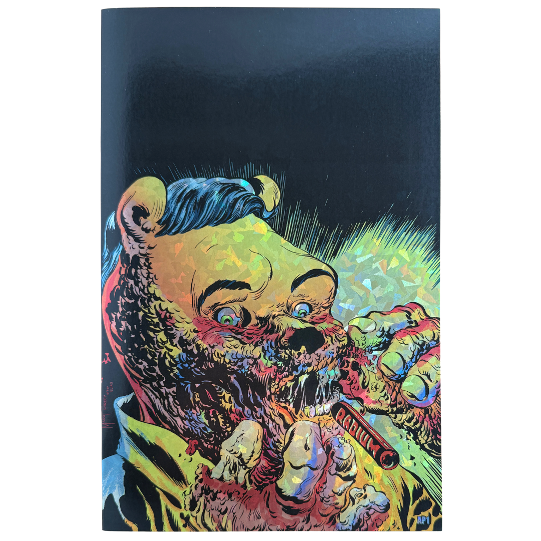 Do You Pooh? #1 – Rare Cracked Crystal Foil Virgin Variant – AP 1 – Harvey Horrors Man in Black Homage – NM