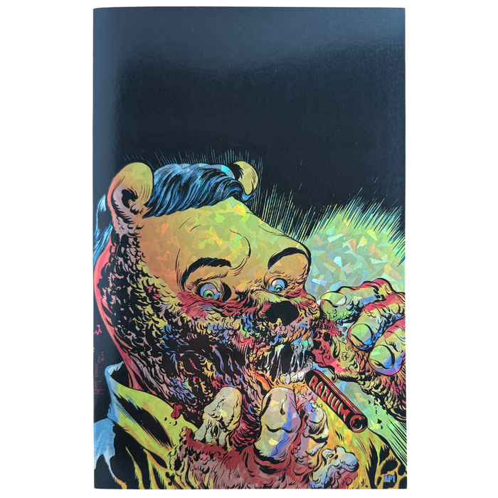 Do You Pooh? #1 – Rare Cracked Crystal Foil Virgin Variant – AP 1 – Harvey Horrors Man in Black Homage – NM