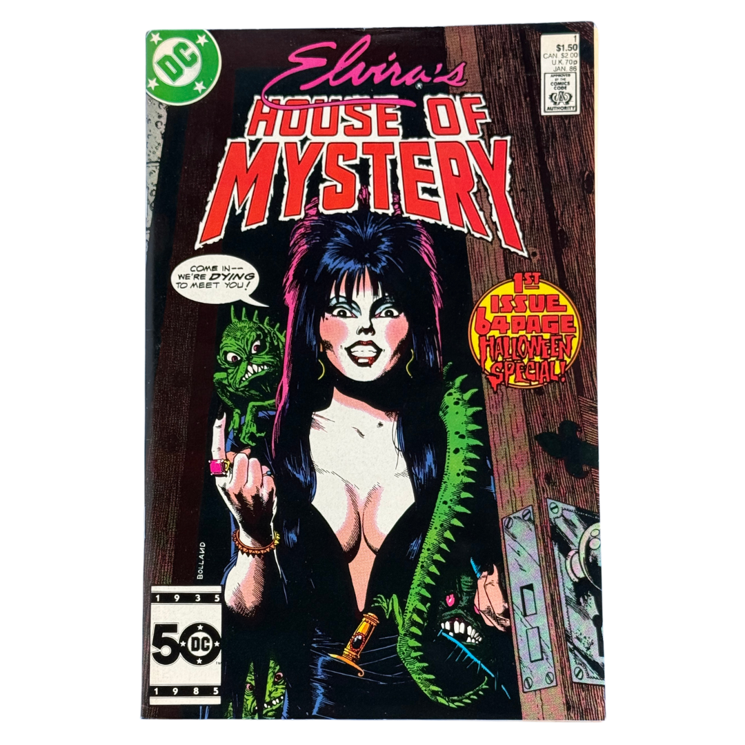 Elvira’s House of Mystery (1986 DC) #1 – VF – Direct Edition – 1986 (DC)
