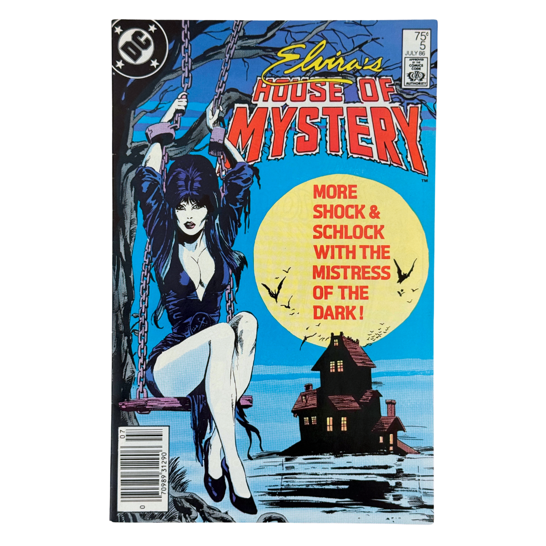 Elvira's House of Mystery #5 – VF – Newsstand Edition – 1986 (DC)