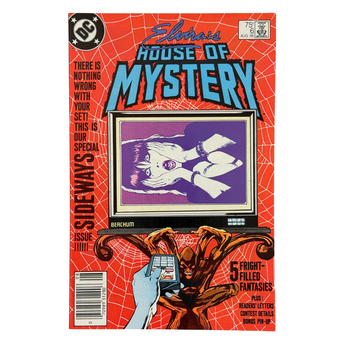 Elvira's House of Mystery #6 – VF/NM – Newsstand Edition – 1986 (DC)