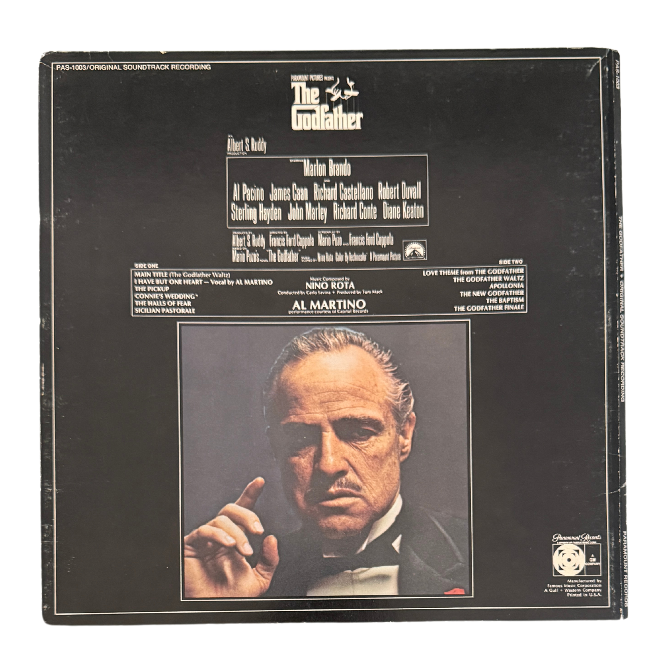 Godfather Soundtrack Paramount Records 1972 - Vinyl LP - Used (Collectible)