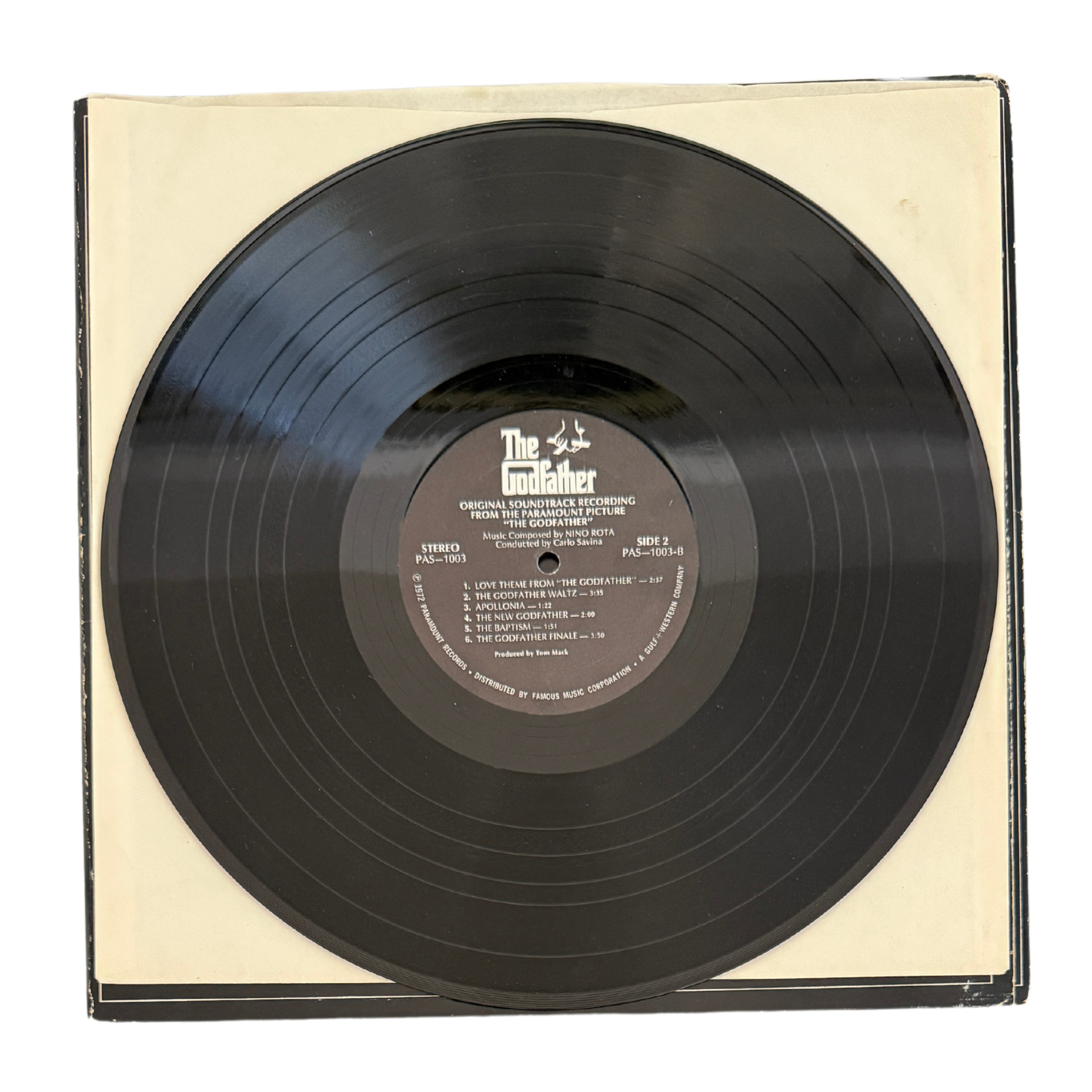 Godfather Soundtrack Paramount Records 1972 - Vinyl LP - Used (Collectible)