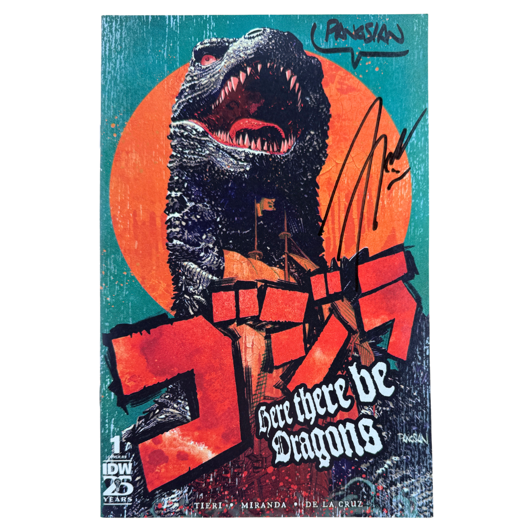 Godzilla: Here There Be Dragons #1 – SDCC Exclusive (Limit 1500) / Double Signed Tieri & Panosian – NM w/ COA – 2024