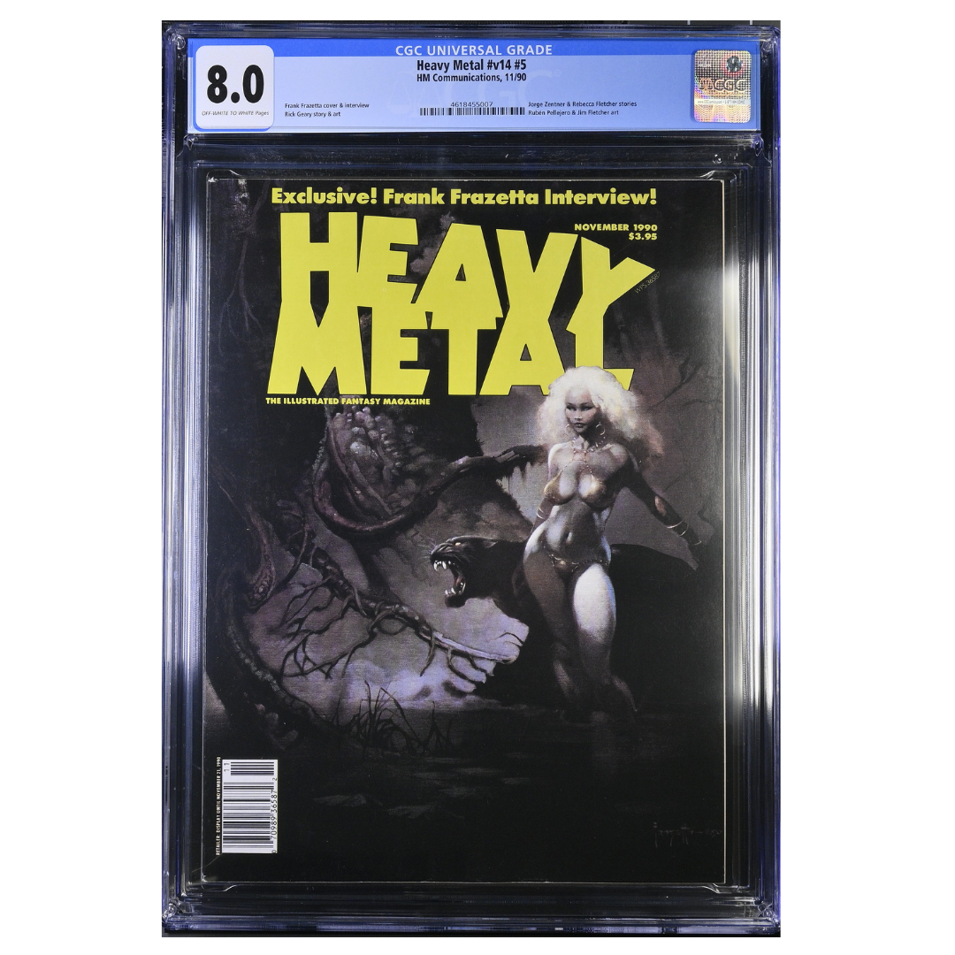 Heavy Metal Magazine (1977) Vol. 14 #5 – CGC 8.0 – 1990 (HM Communications)