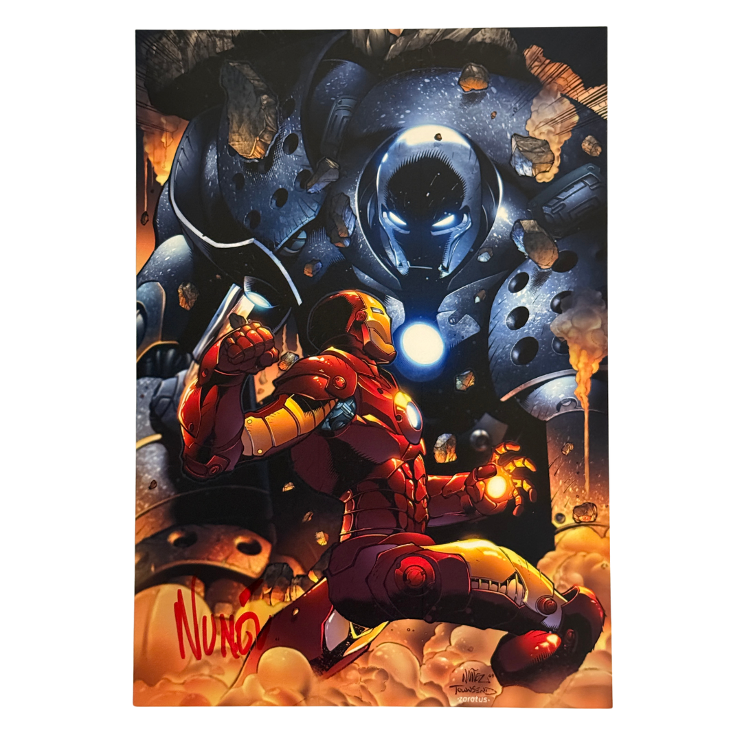 Iron Man – 7" x 10" Art Print – Signed by Eddie Nunez – Brand New