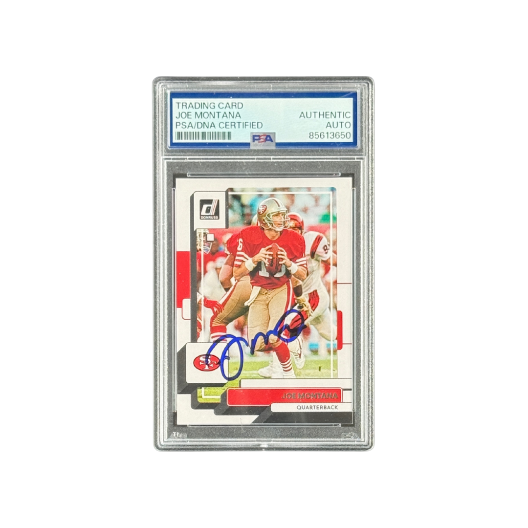 Joe Montana – Signed Donruss Press Proof #23 – PSA Authentic Autograph – Panini Donruss