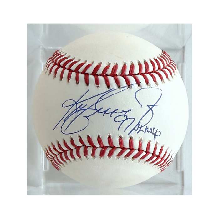 Ken Griffey Jr. – “97 AL MVP” Inscribed Autographed Baseball – Beckett Witnessed – OML (Rawlings) – Mariners Legend