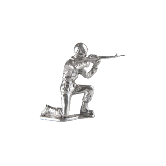 Kneeling Rifleman Silver Soldier – .999 Fine Silver – 1.2 troy oz (Elemetal)