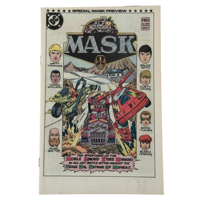 M.A.S.K. Special Preview #1 – NM – 1985 (DC)