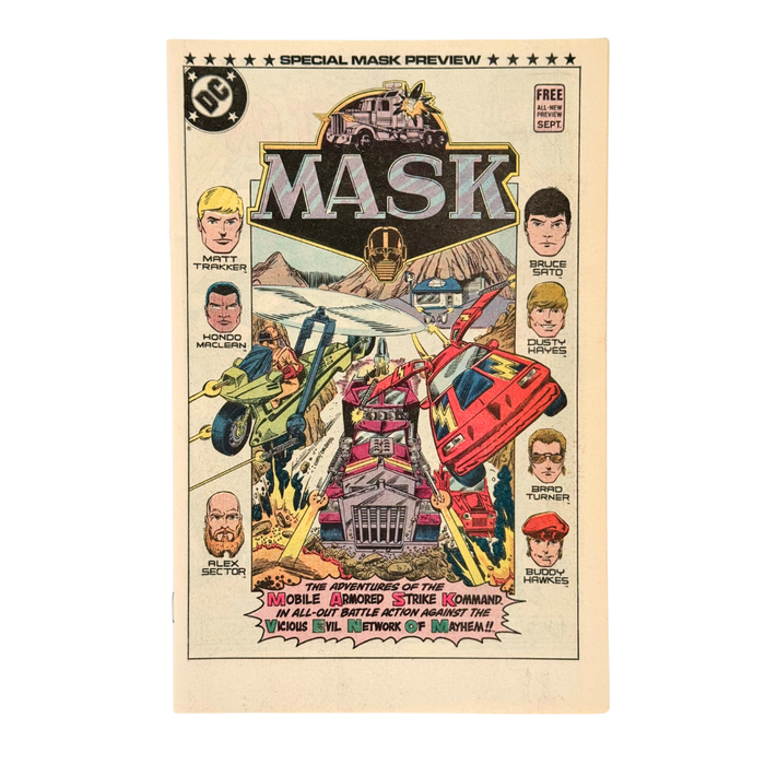 M.A.S.K. Special Preview #1 – NM – 1985 (DC)