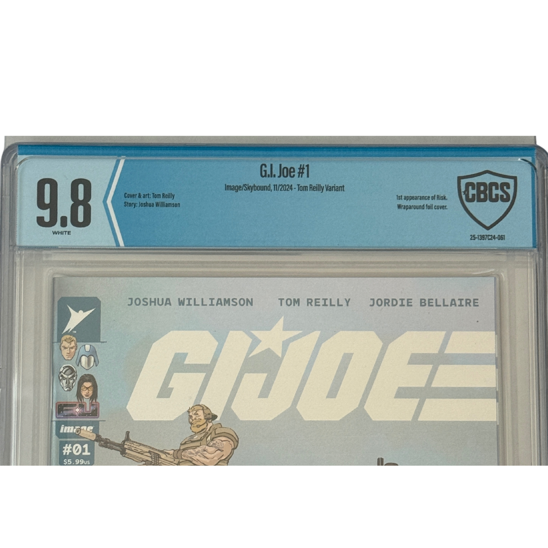 G.I. Joe Vol. 10 #1 – Tom Reilly Wraparound Foil Variant – CBCS 9.8 (2023, Image/Skybound)
