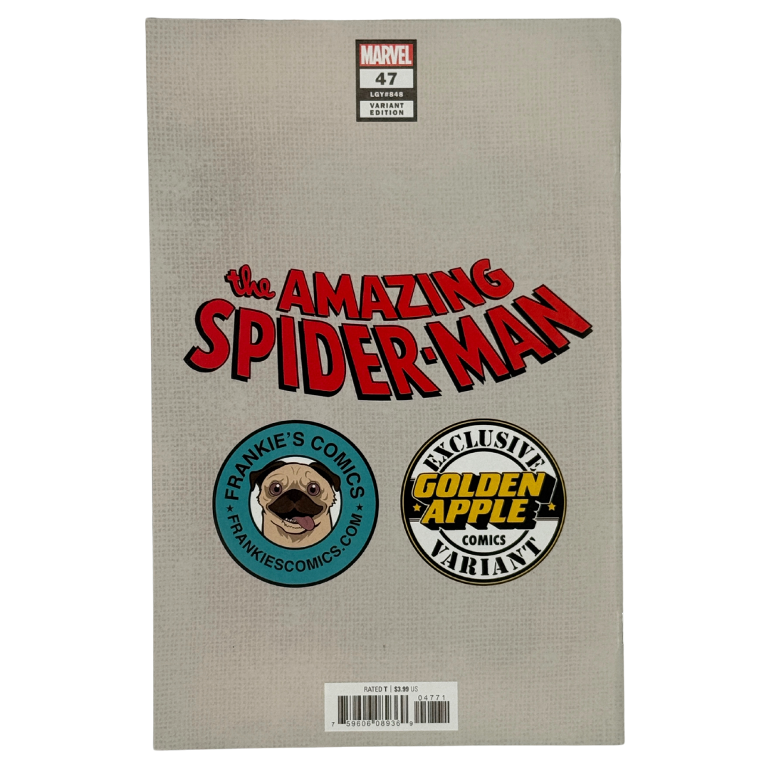 Amazing Spider-Man #47 FRANKIES – Virgin Exclusive Jeehyung Lee Cover – (2020, Marvel Comics)