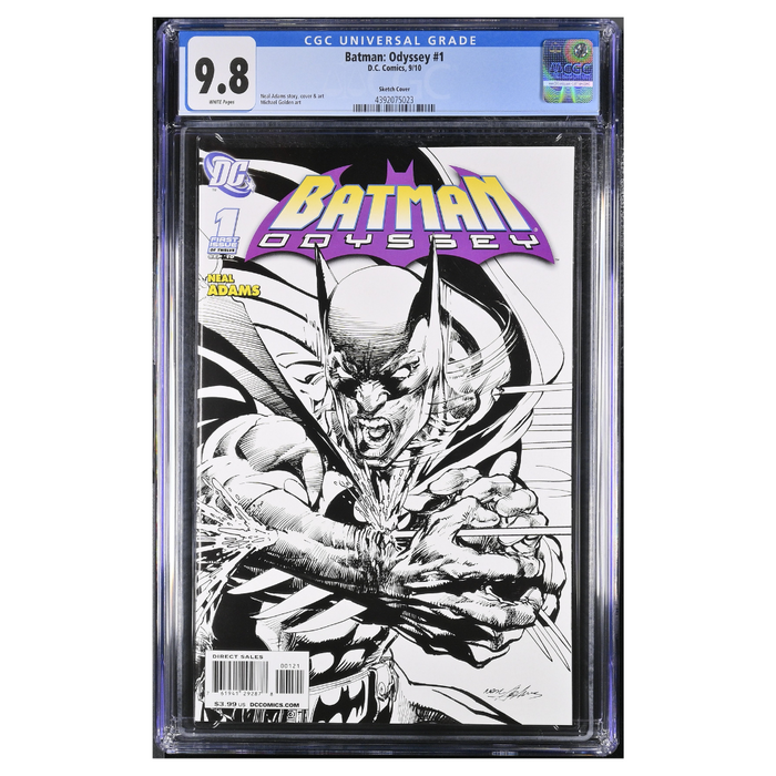 Batman: Odyssey #1 – Neal Adams Sketch Variant – CGC 9.8 (2010, DC Comics)