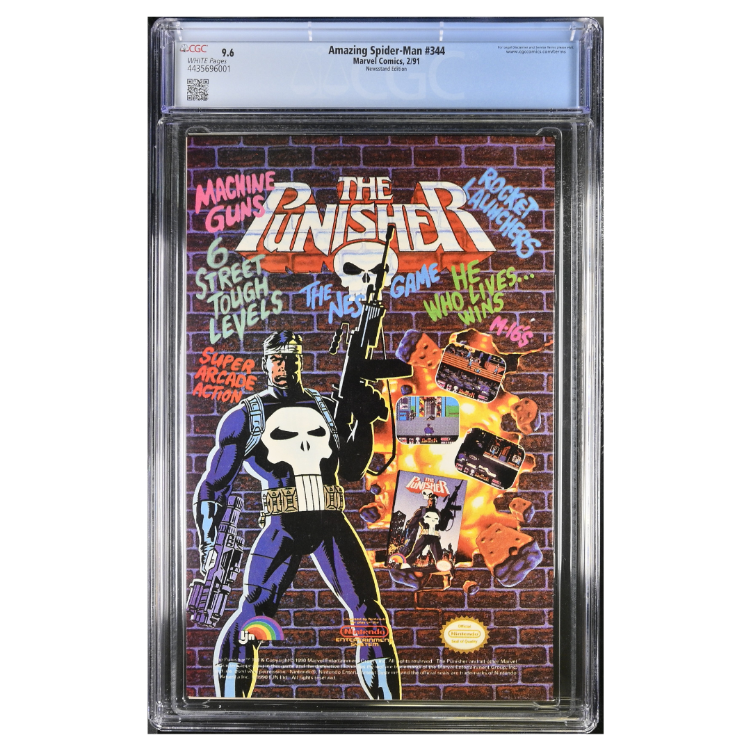 Amazing Spider-Man #344 – Newsstand Edition – CGC 9.6 (1991, Marvel Comics)
