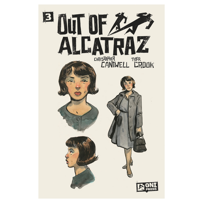 Out of Alcatraz #3 – Cover C Incentive Tyler Crook Sketchbook Variant – 1:10 – (2025 Oni Press) – Crime Thriller Must-Have
