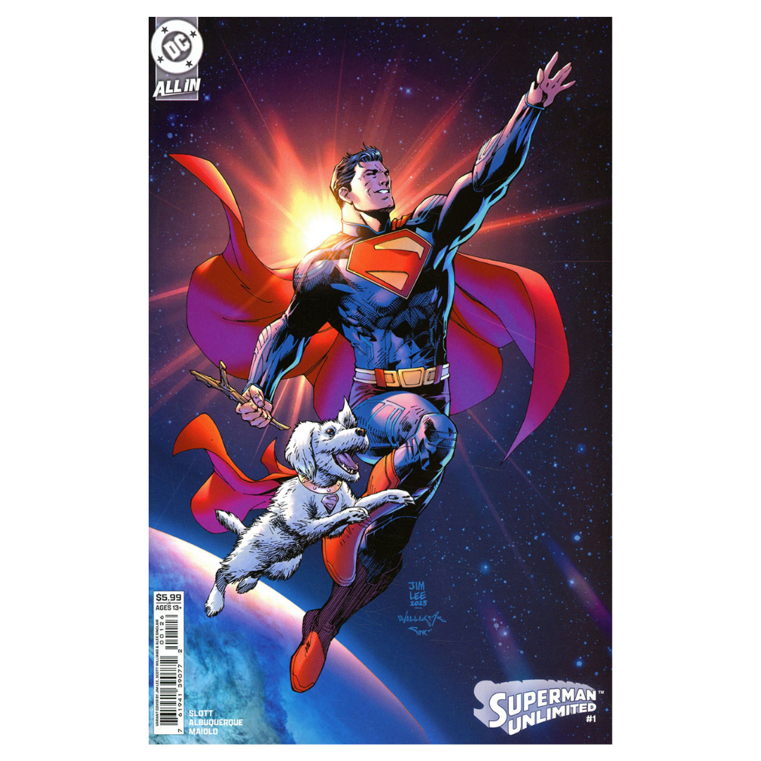Superman Unlimited #1 – Cover G Variant – Jim Lee Superman Movie Card Stock – (2025 DC Comics)