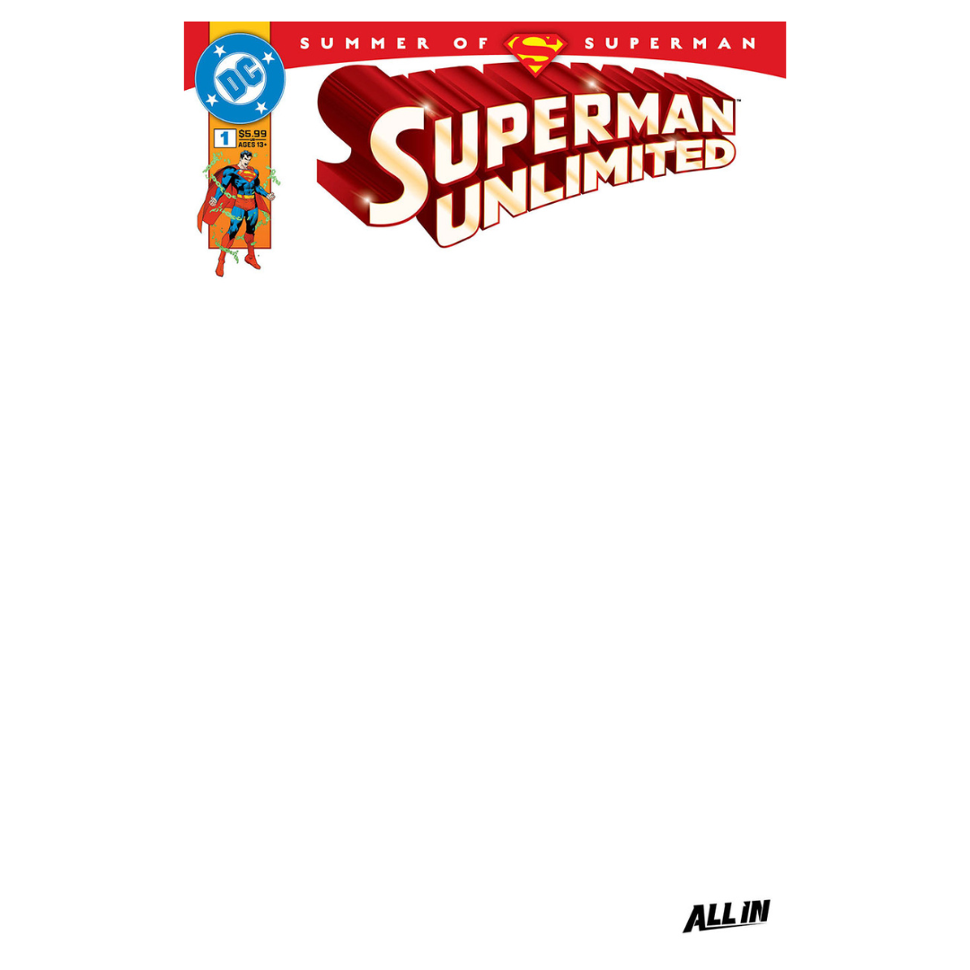 Superman Unlimited #1 – Cover I Variant – Blank Card Stock Cover – (2025 DC Comics)