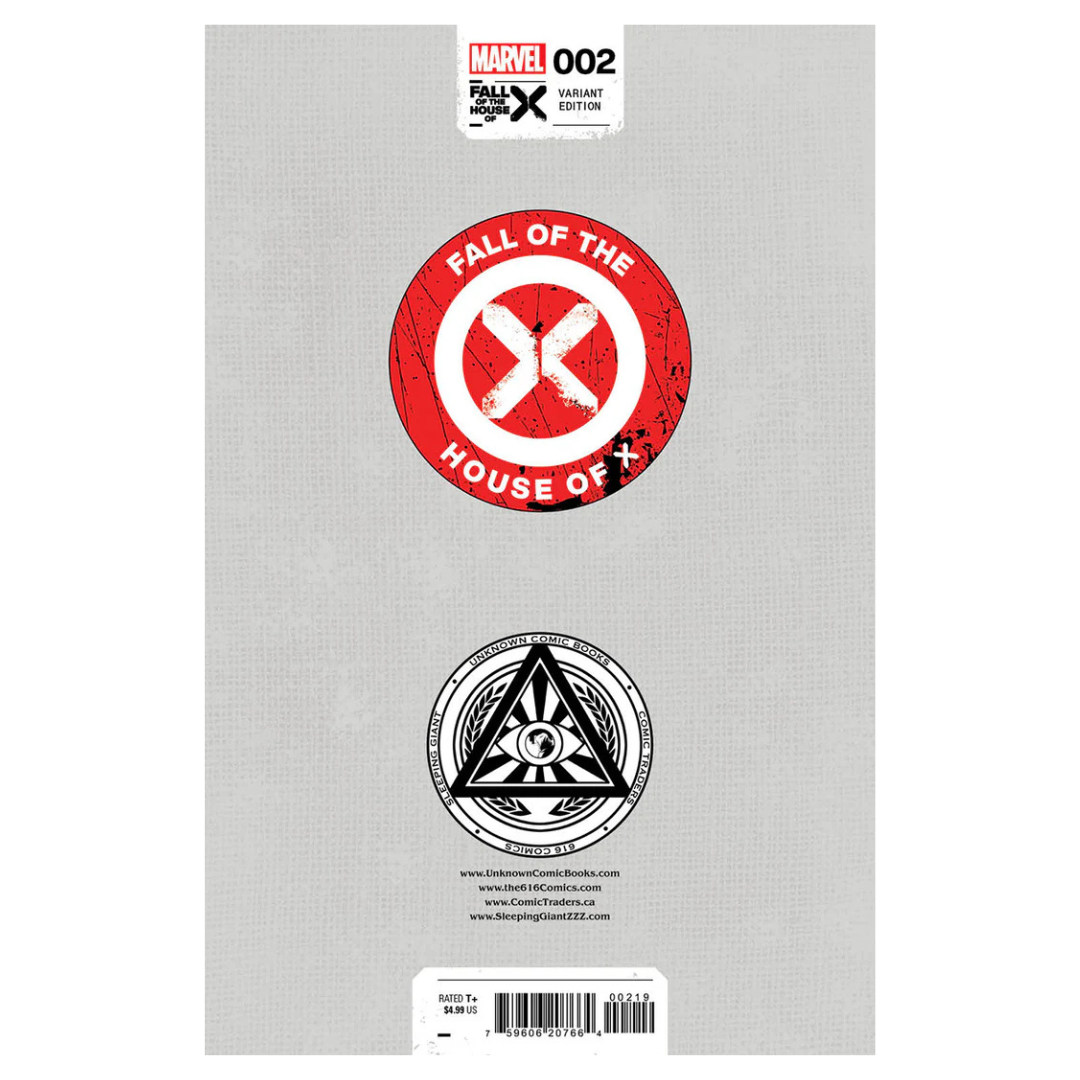 Fall of the House of X #2 – Unknown Comics Exclusive Ben Harvey Variant (2024 Marvel Comics)