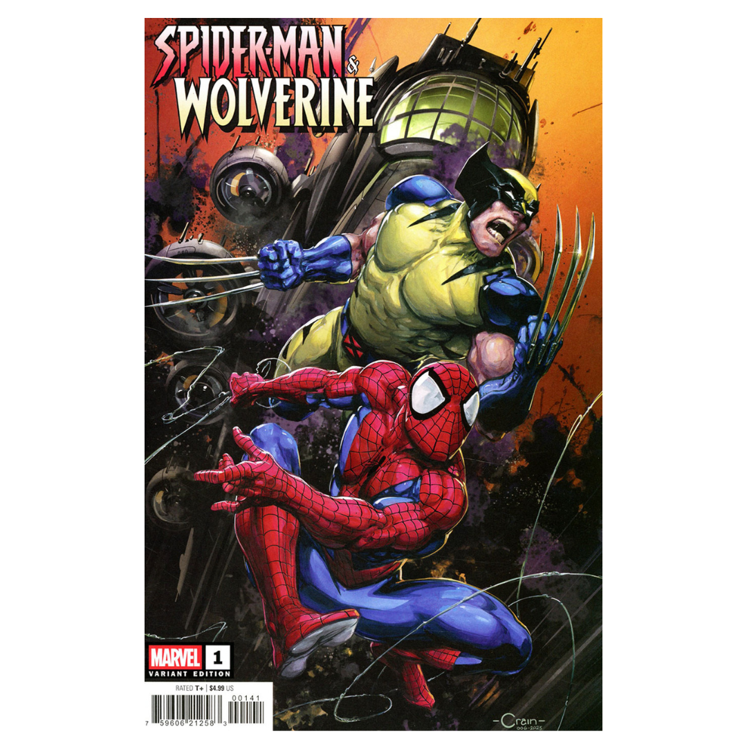 Spider-Man & Wolverine #1 – Variant Clayton Crain (2025 Marvel Comics)