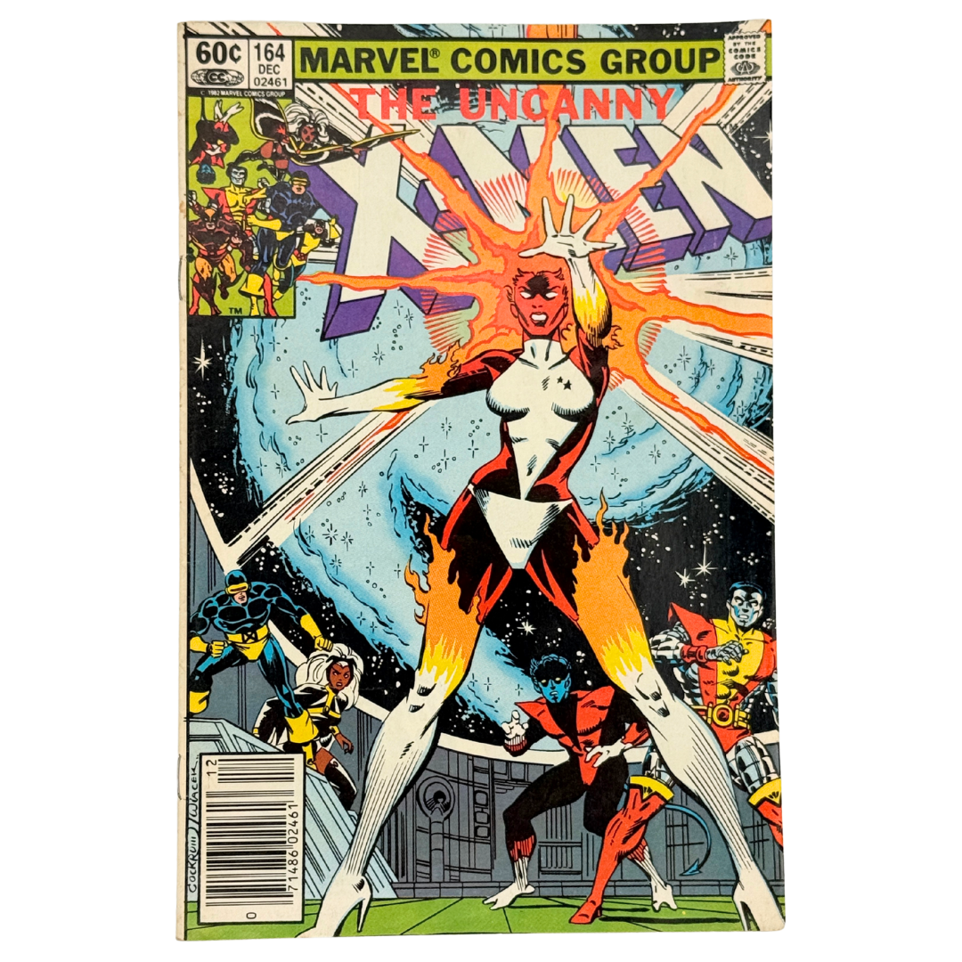 Uncanny X-Men #164 – FN 5.0 – 1st Appearance of Binary (1982 Marvel Comics, Newsstand)