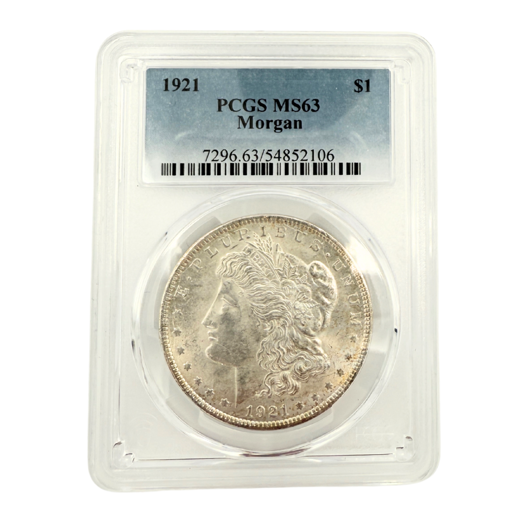 1921 Morgan Silver Dollar - MS63