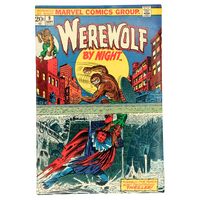 Werewolf by Night (1972 1st Series) #9 – FN- (5.0-5.5) – "Terror Beneath The Earth!" – (1973 Marvel Comics) – Horror Classic!