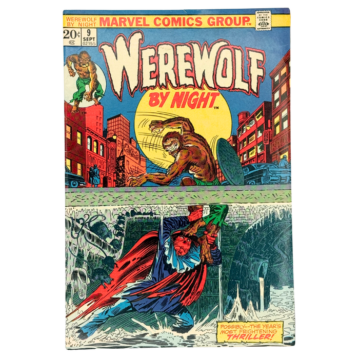 Werewolf by Night (1972 1st Series) #9 – FN- (5.0-5.5) – "Terror Beneath The Earth!" – (1973 Marvel Comics) – Horror Classic!