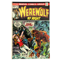 Werewolf by Night (1972 1st Series) #10 – FN- (5.5-6.0) – "The Sinister Secret Of Sarnak!" – (1973 Marvel Comics) – Horror Classic!