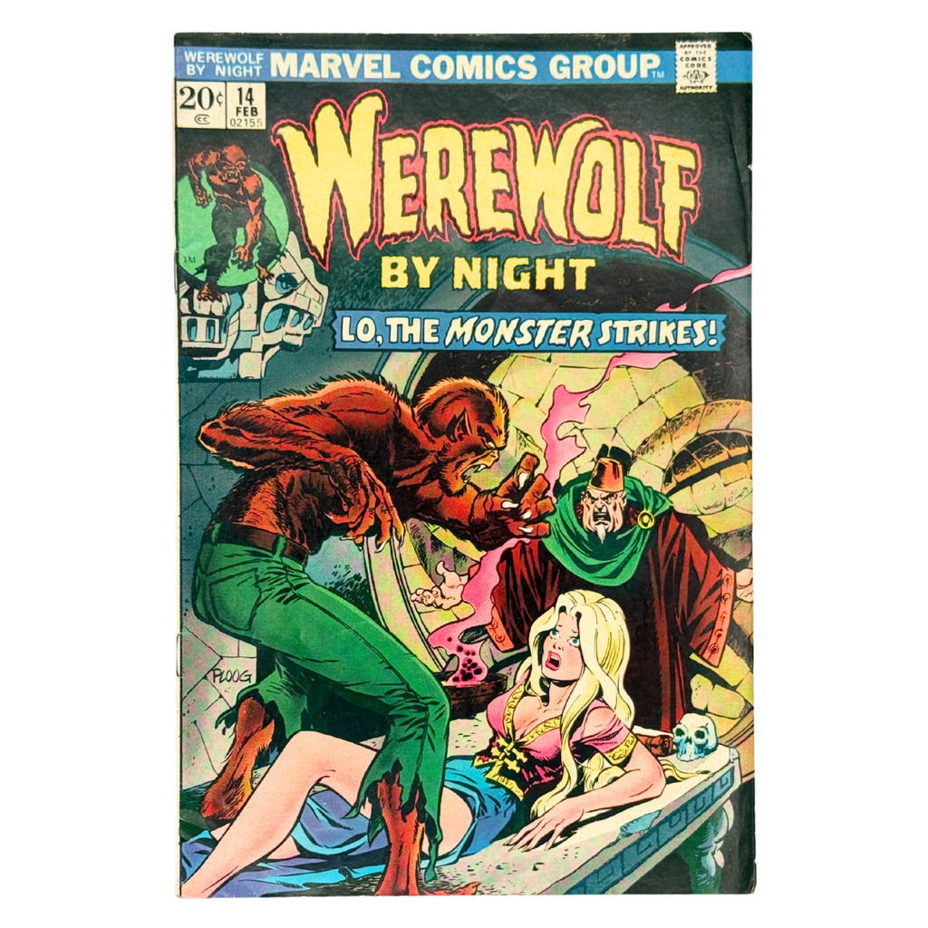 Werewolf by Night (1972 1st Series) #14 – VG/FN (4.0-5.0) – "Lo, The Monster Strikes!" – (1974 Marvel Comics) – Horror Classic!