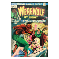 Werewolf by Night (1972 1st Series) #14 – VG/FN (4.0-5.0) – "Lo, The Monster Strikes!" – (1974 Marvel Comics) – Horror Classic!
