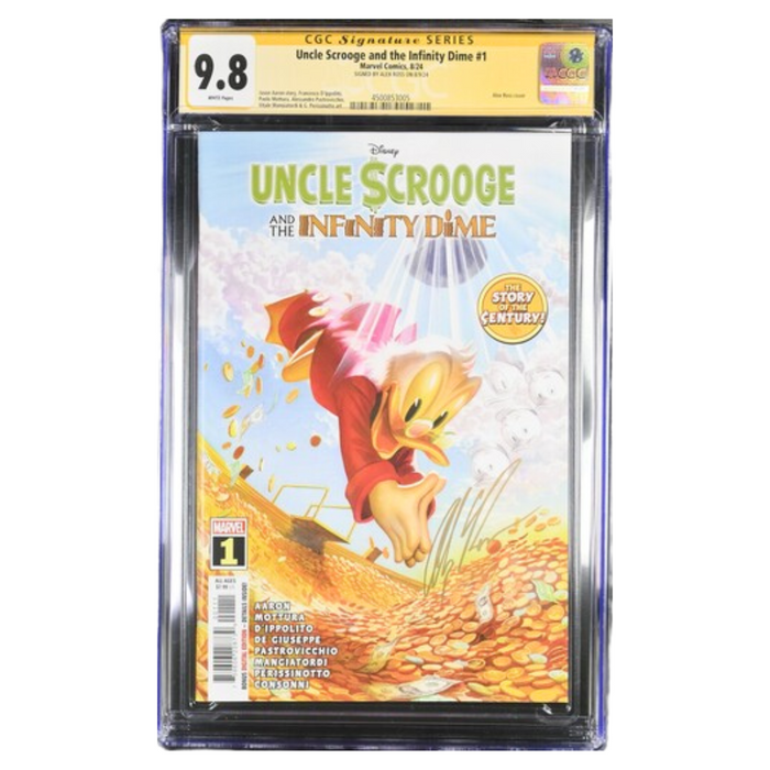 Uncle Scrooge and the Infinity Dime #1 – CGC 9.8 Signature Series (Signed by Alex Ross)