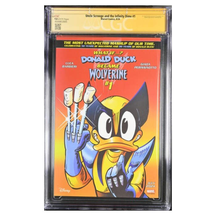 Uncle Scrooge and the Infinity Dime #1 – CGC 9.8 Signature Series (Signed by Alex Ross)