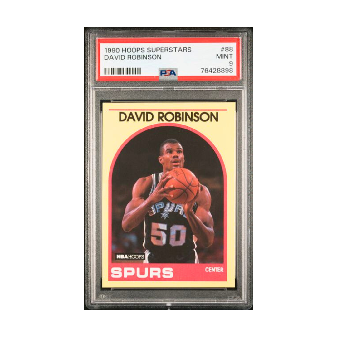 1990 Hoops Superstars David Robinson #88 – PSA 9