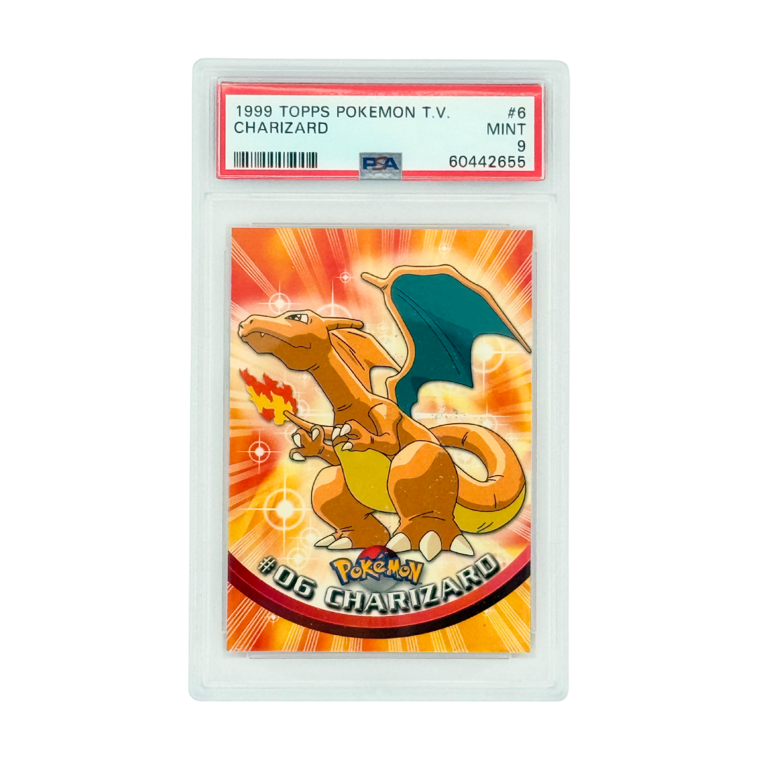 1999 Topps Pokémon TV Charizard #6 – PSA 9