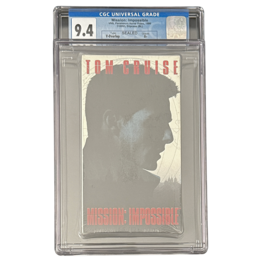 Mission: Impossible (1996) – Sealed VHS – BL Slipcase Variant – A+ Seal