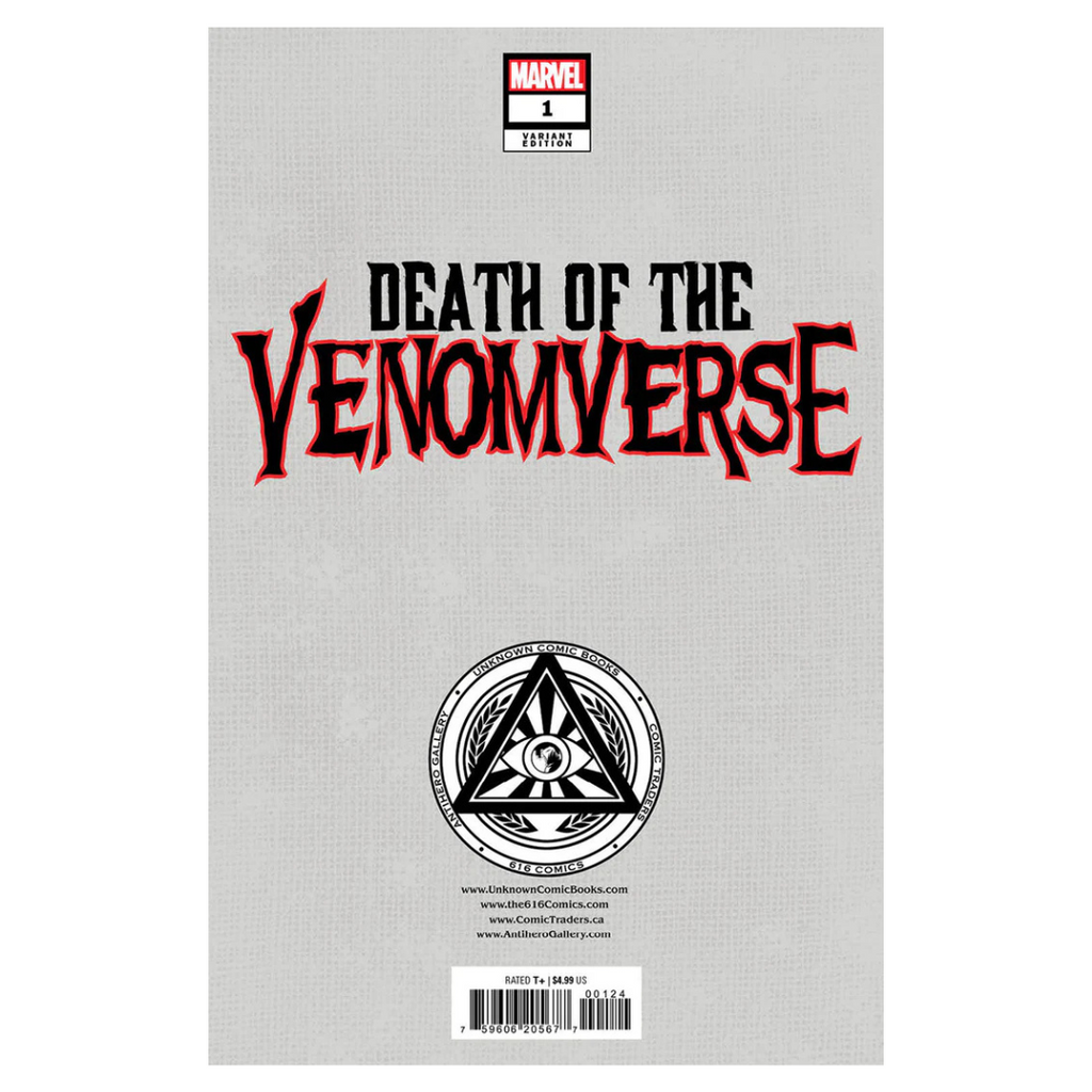 Death of the Venomverse #1 – Illuminati.A Exclusive Variant – (2023, Marvel Comics)