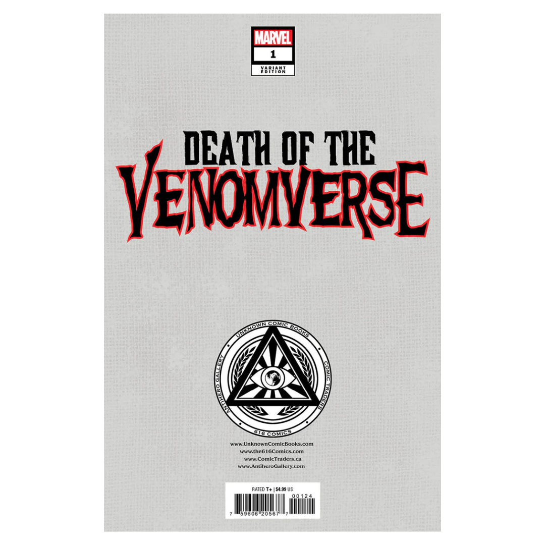 Death of the Venomverse #1 – Illuminati.A Exclusive Variant – (2023, Marvel Comics)