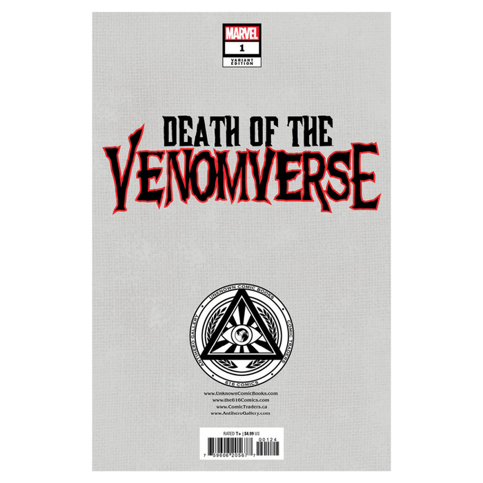 Death of the Venomverse #1 – Illuminati.A Exclusive Variant – (2023, Marvel Comics)