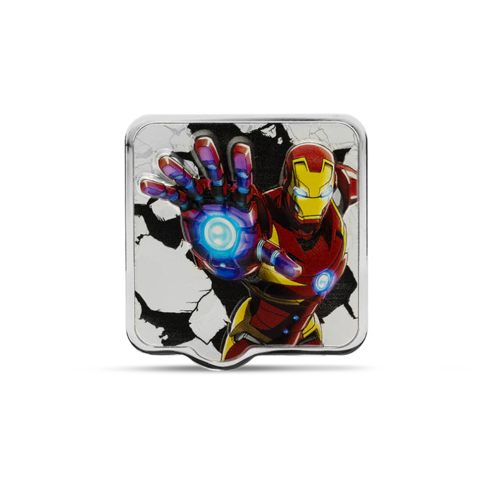 Marvel ‘Smash’ – Iron Man “ZAPT!!” – 2oz .999 Silver – Proof/Color – 2026 ($3 Niue)